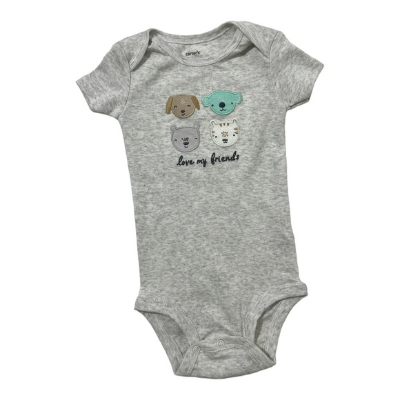 Carters Baby boy Size 12 Months 3 pc Dogs Bear Outfit Set Pants Bodysuit NWT - Picture 5 of 9